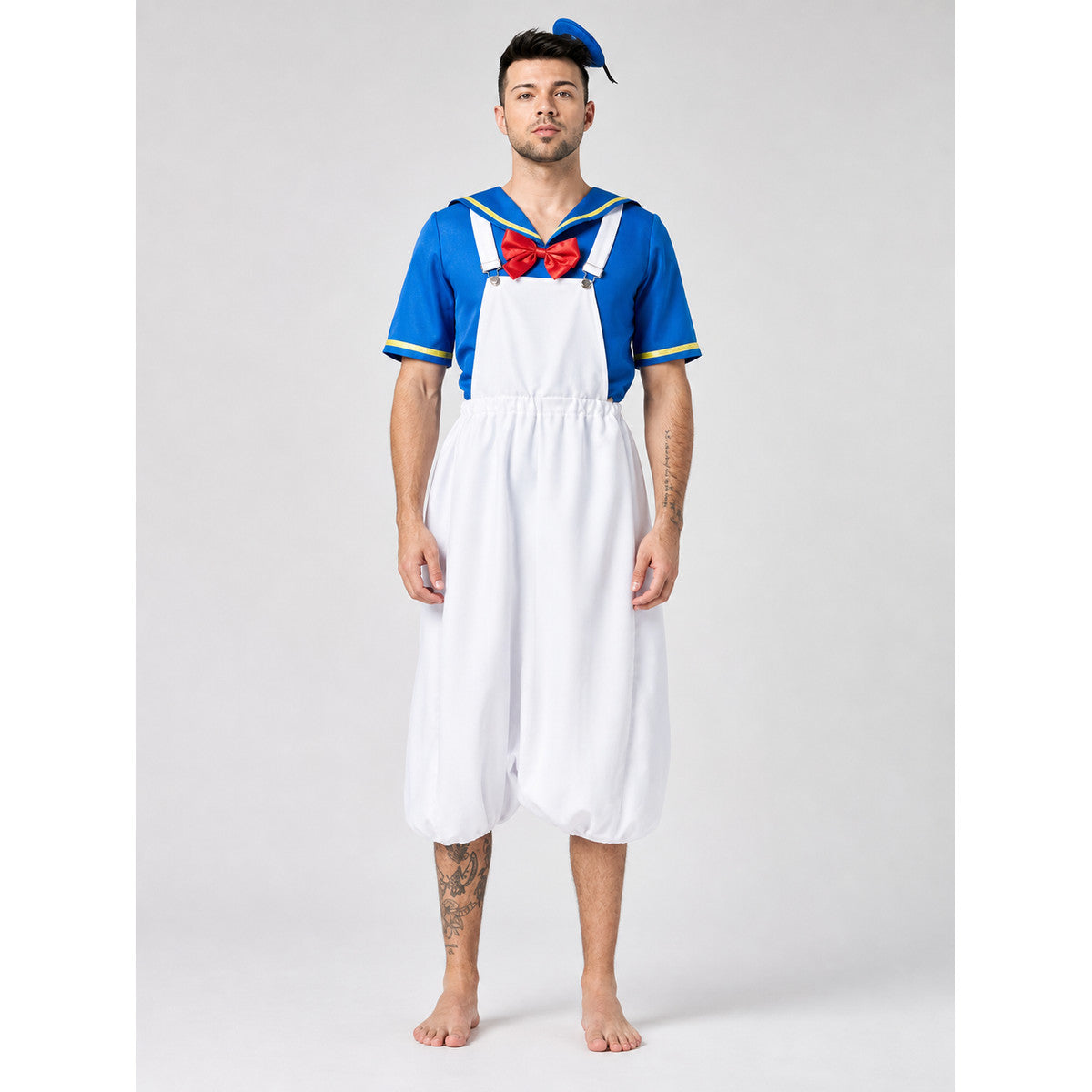 Carnival Cosplay Costume: Blue Uniform with Tie