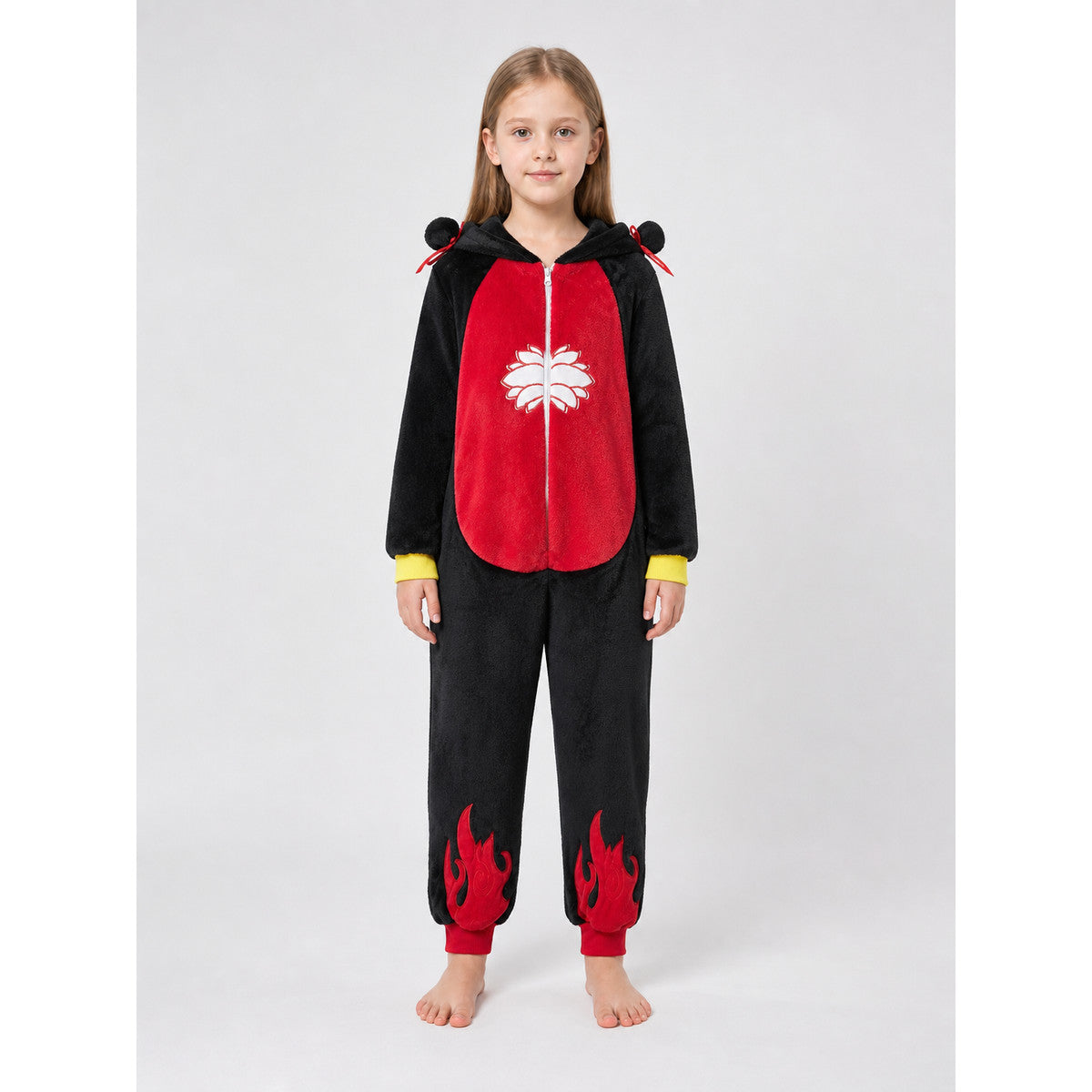 Carnival Hooded Jumpsuit Costume front view