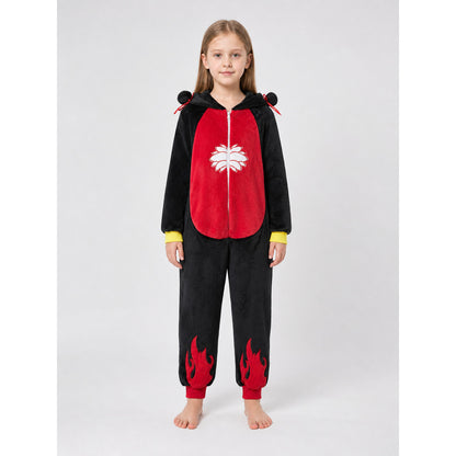 Carnival Hooded Jumpsuit Costume front view