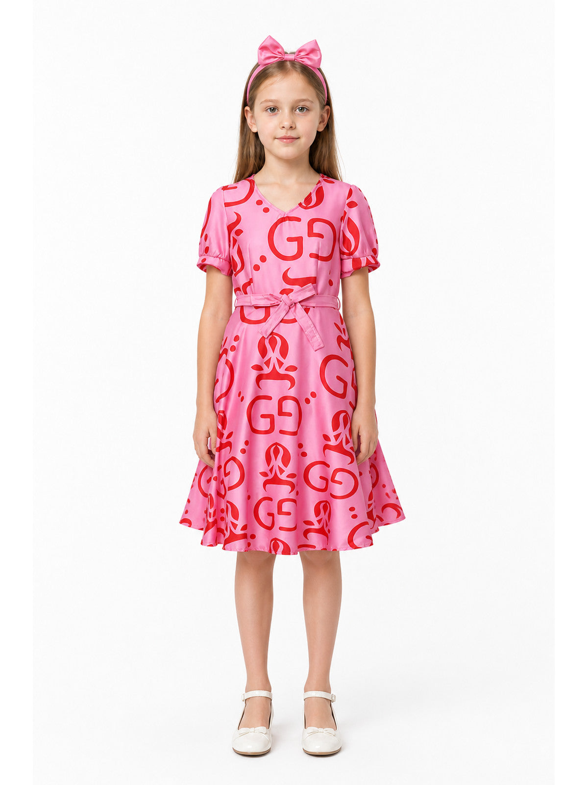 Zootopia Cosplay Dress for Girls with Belt and Headband main product view