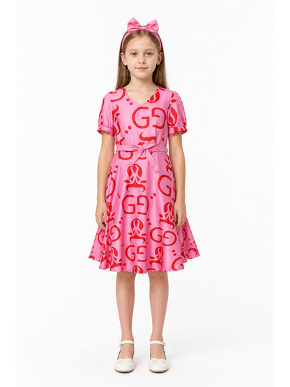 Zootopia Cosplay Dress for Girls with Belt and Headband main product view