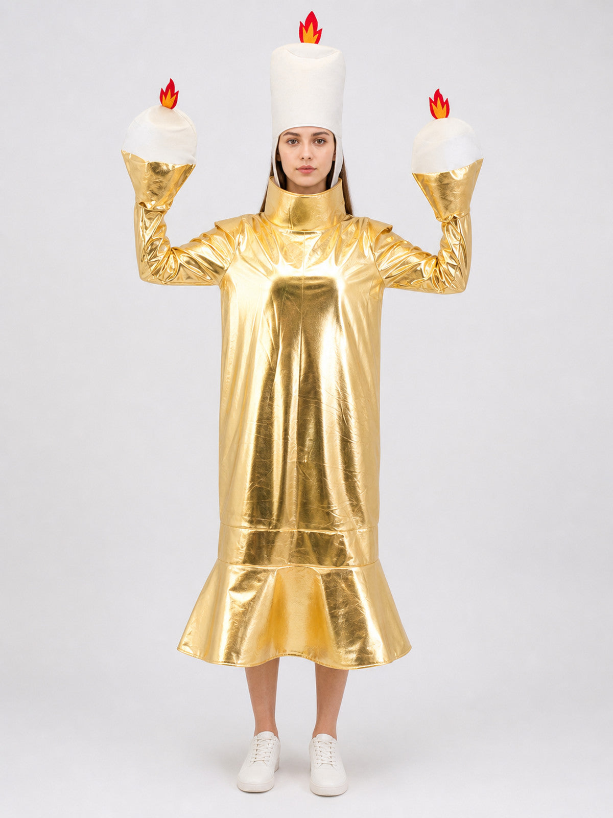 Candle Costume for Halloween and Stage on-model view