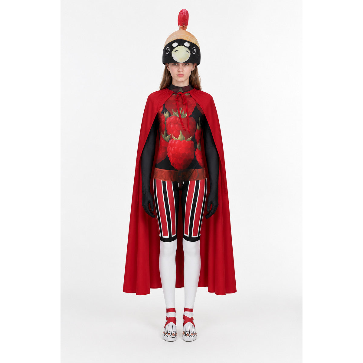 Cosplay Costume with Mask, Cape, and Print main product view