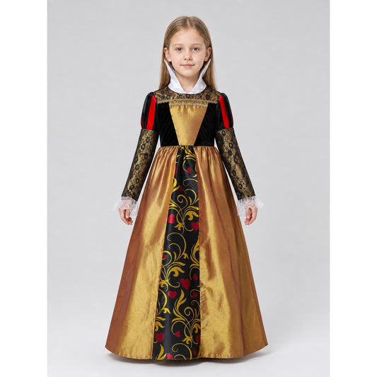 Princess Dress Costume with Crown for Halloween