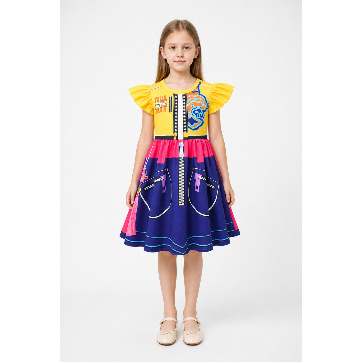 Printed Halloween Costume Dress