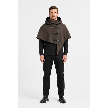 Halloween Hooded Cloak with an Asymmetrical Hem main product view