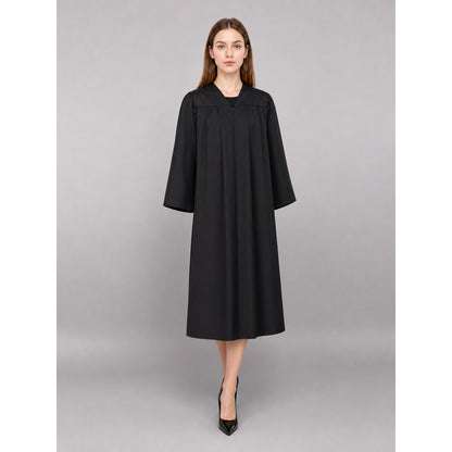 Long Black Hooded Carnival Cloak