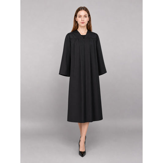 Long Black Hooded Carnival Cloak