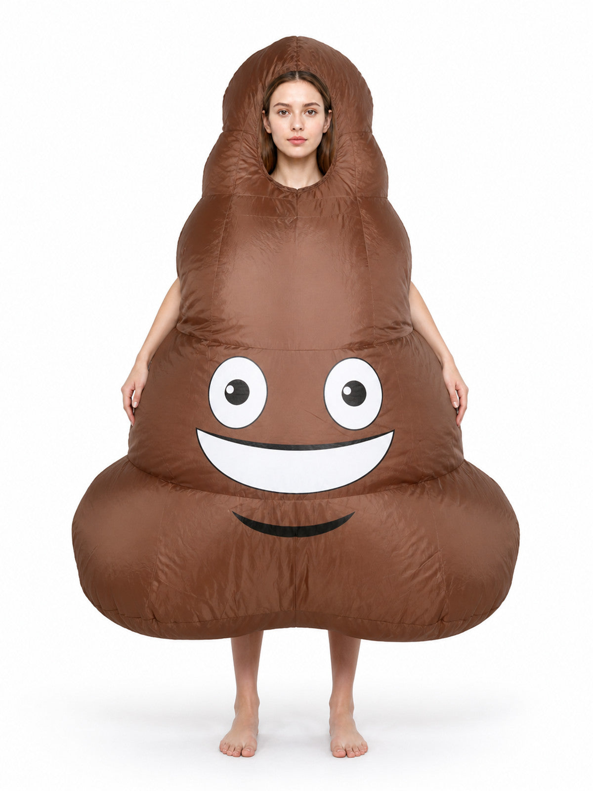 Inflatable Poop Costume Jumpsuit with Eyes