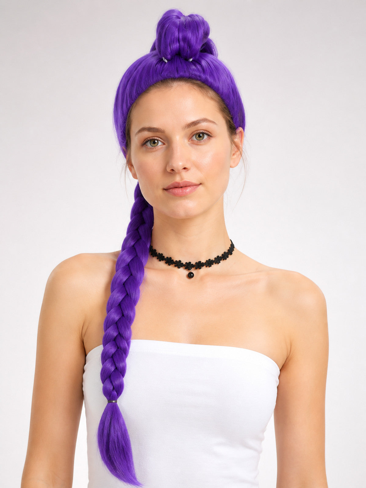 Purple Carnival Wig for Halloween and Cosplay main product view