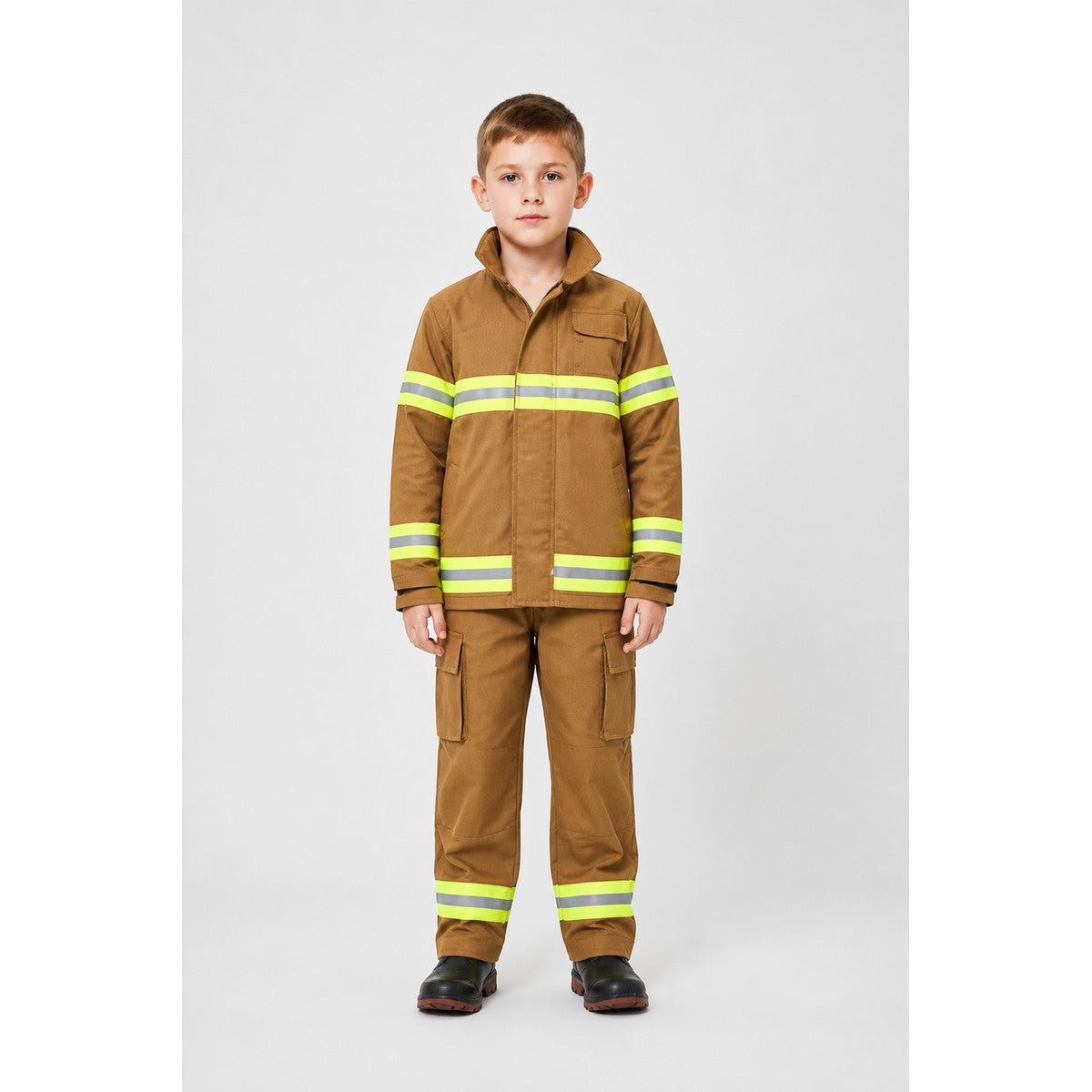 Children’s Firefighter Costume with Reflective Stripes