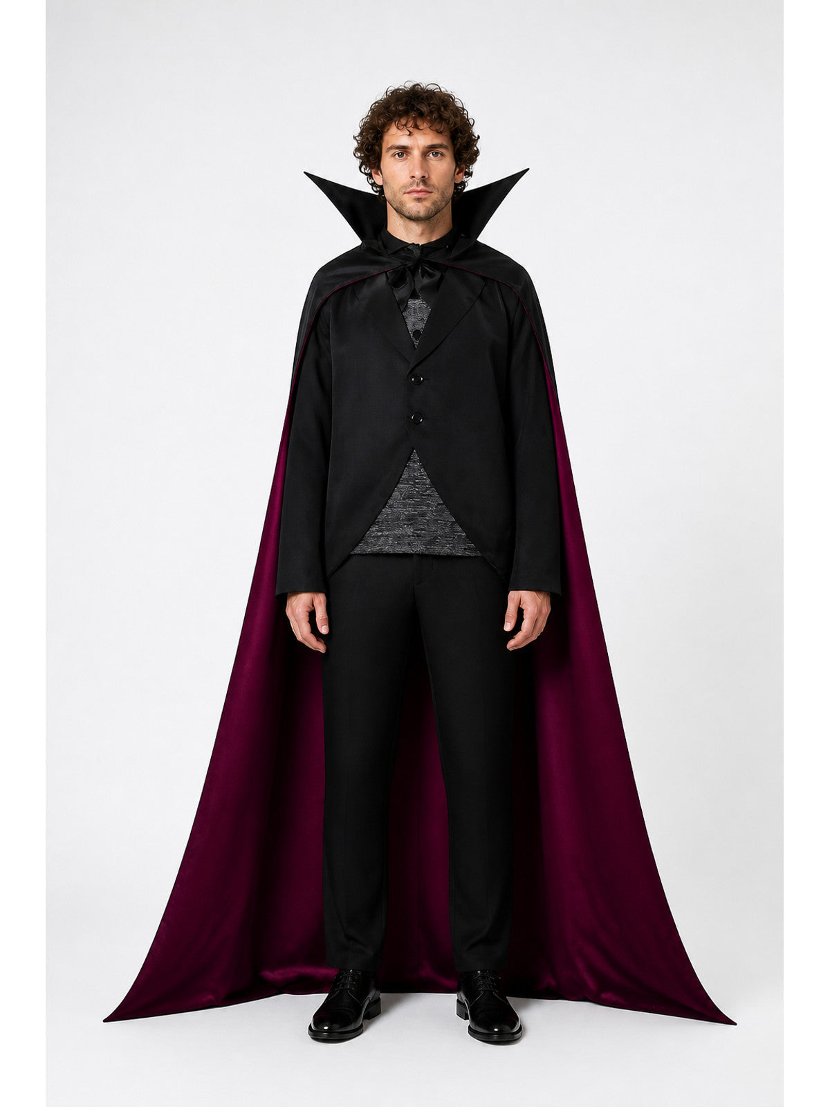 Vampire Costume with Cloak and Pants main product view