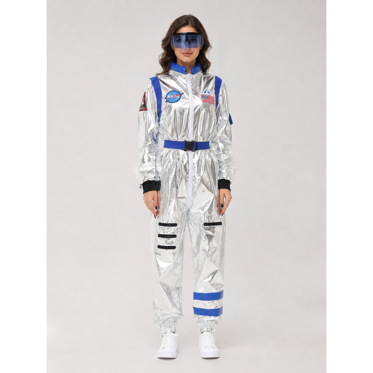 NASA Silver Astronaut Jumpsuit Costume