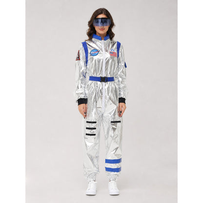 NASA Silver Astronaut Jumpsuit Costume