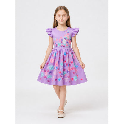 Purple Floral Carnival Dress for Cosplay main product view