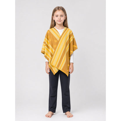 Cosplay Costume with a Striped Cape and Pants on-model view