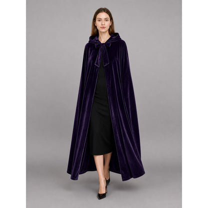 Purple Hooded Costume Cloak for Cosplay