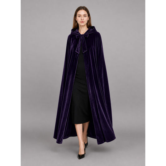 Purple Hooded Costume Cloak for Cosplay