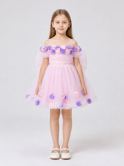 Princess Dress with Full Skirt for Performances on-model view