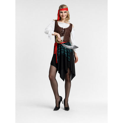 Adult Pirate Costume for Halloween and Cosplay on-model view
