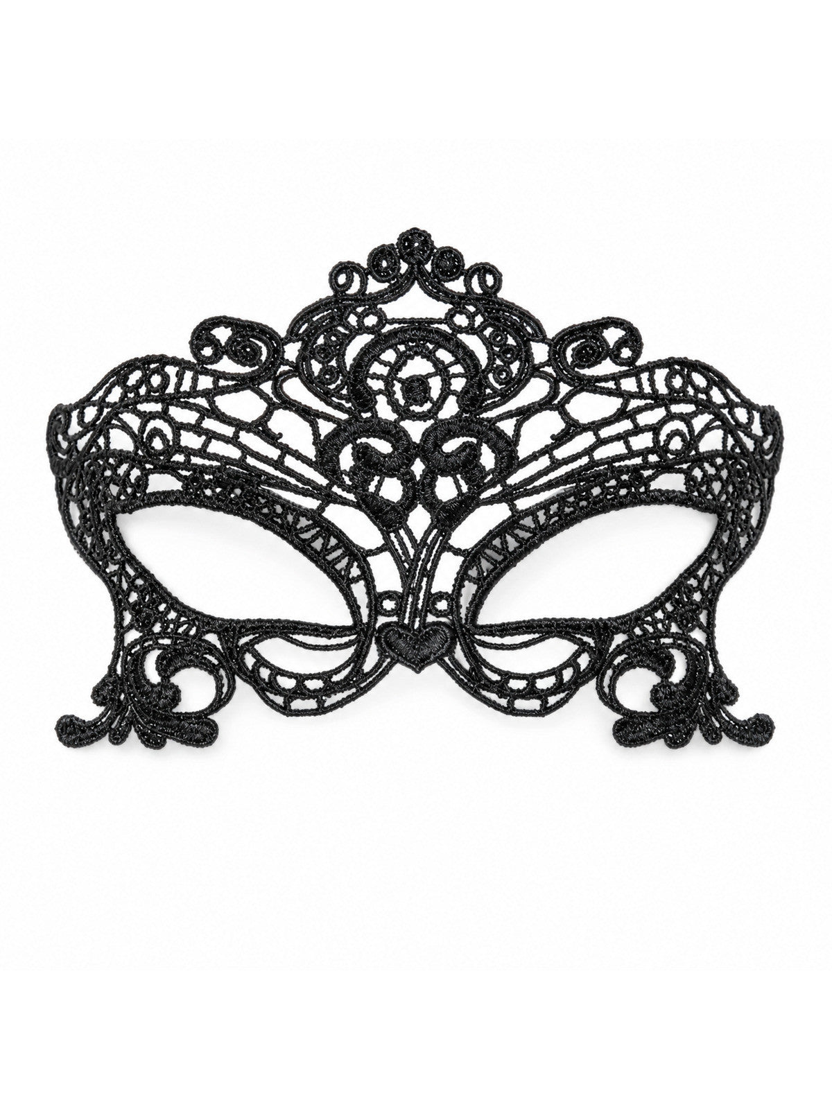 Black Queen Lace Mask Embroidery Appliques Party Costume Carnival Mask Woman main product view