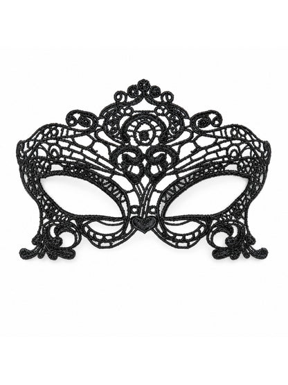 Black Queen Lace Mask Embroidery Appliques Party Costume Carnival Mask Woman main product view