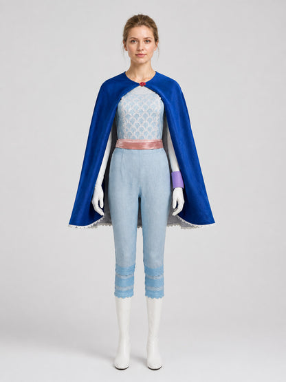 Toy Story Cosplay Costume: Woody, Bo Peep, and Jessie on-model view
