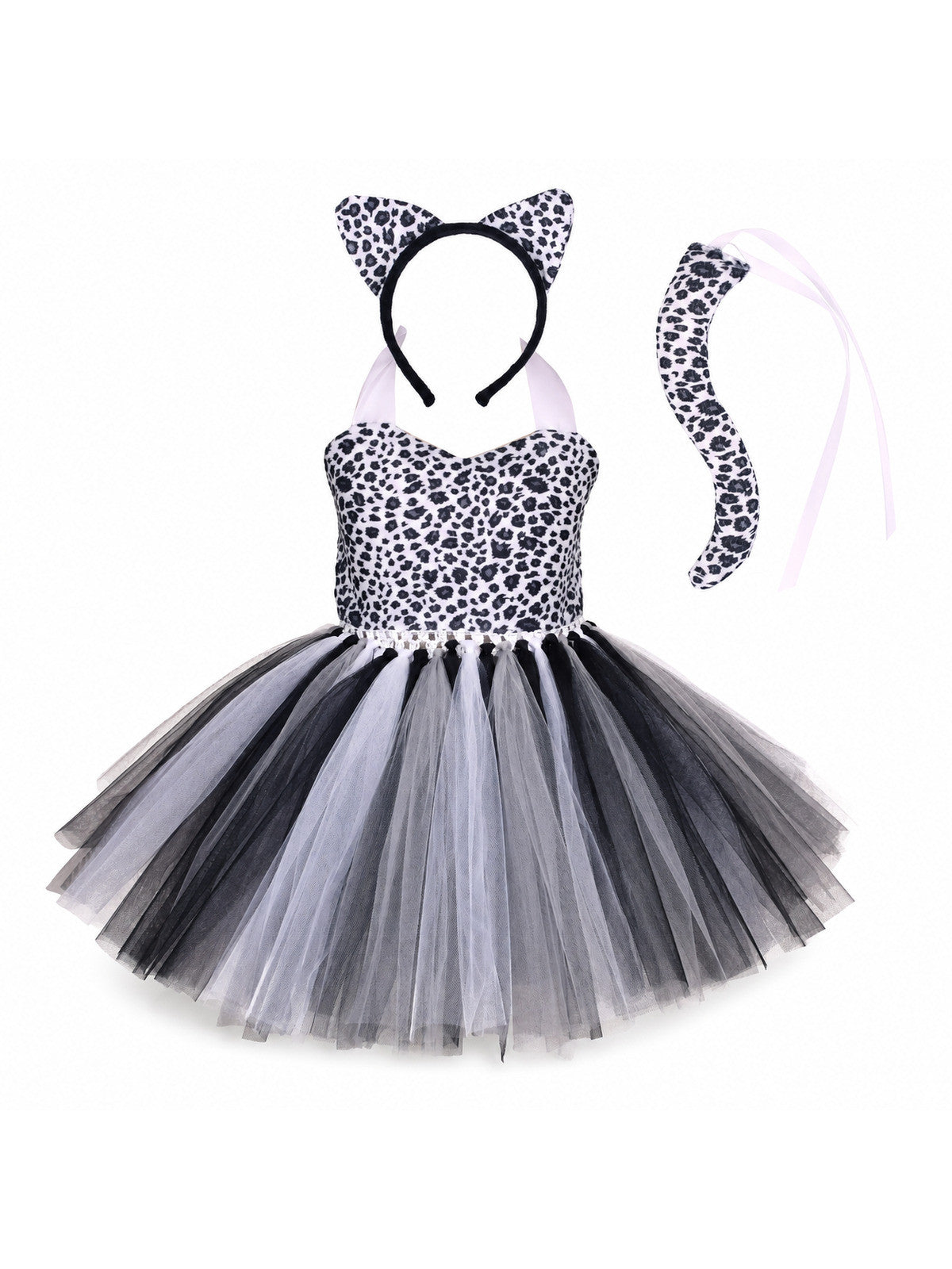 Baby Girls Halloween Animal Cosplay Costume Kids Forest Theme Giraffe Cows Tiger
