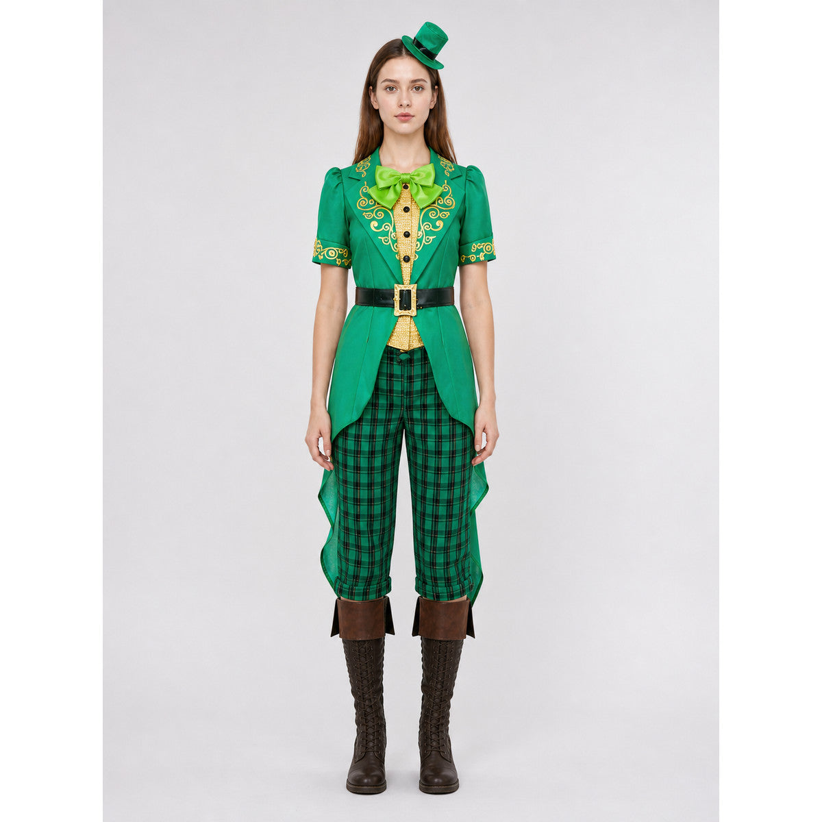 Leprechaun Costume with Top Hat and Bow Tie