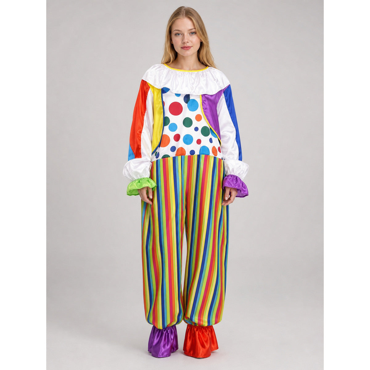 Show-Style Clown Costume, Party Jumpsuit