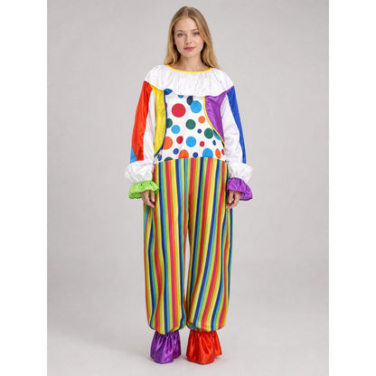 Show-Style Clown Costume, Party Jumpsuit