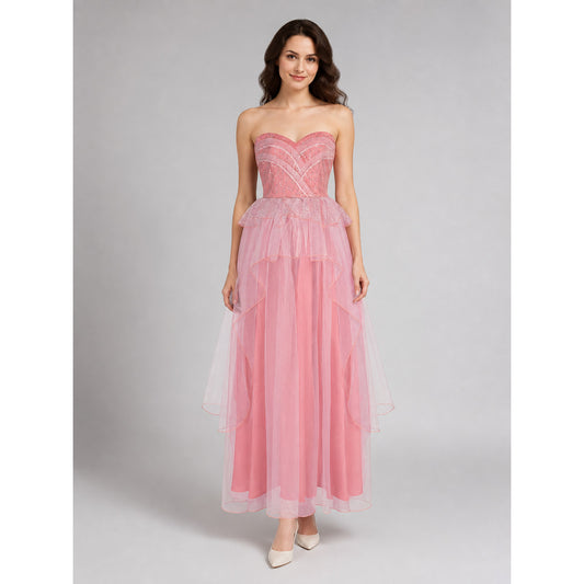 Pink Glinda Cosplay Dress Inspired by Wicked 2