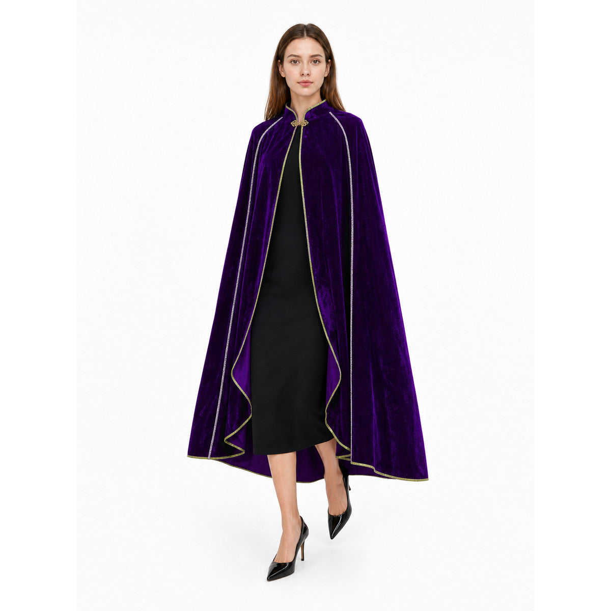 Purple Carnival Cloak with Hood