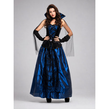 Gothic Vampire Costume for Halloween and Cosplay on-model view