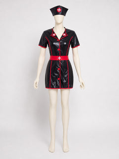 Medical Staff Role-Play Costume with Shorts and Cap