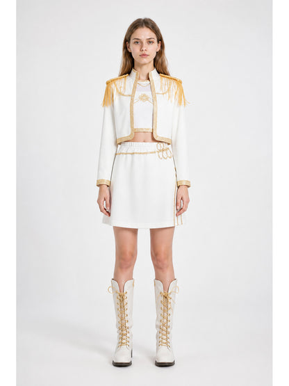 Children’s White and Gold Three-Piece Stage Costume main product view