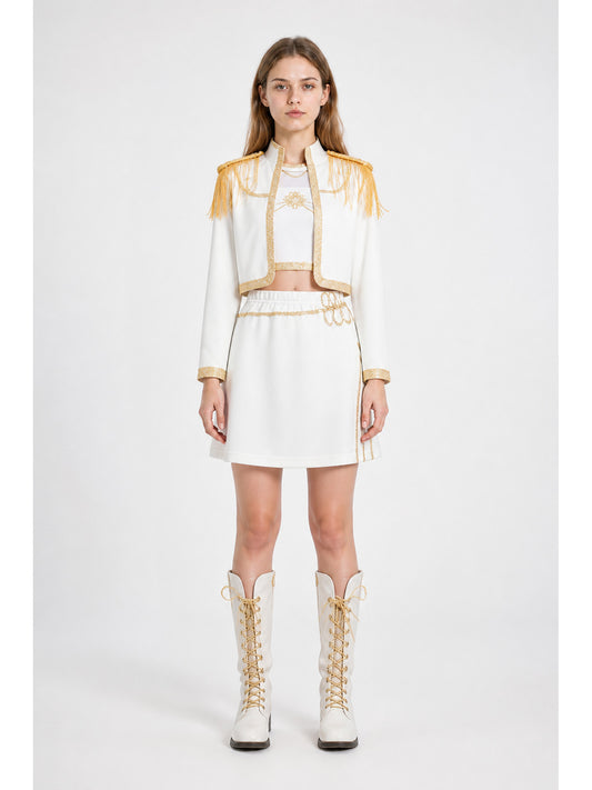 Children’s White and Gold Three-Piece Stage Costume main product view