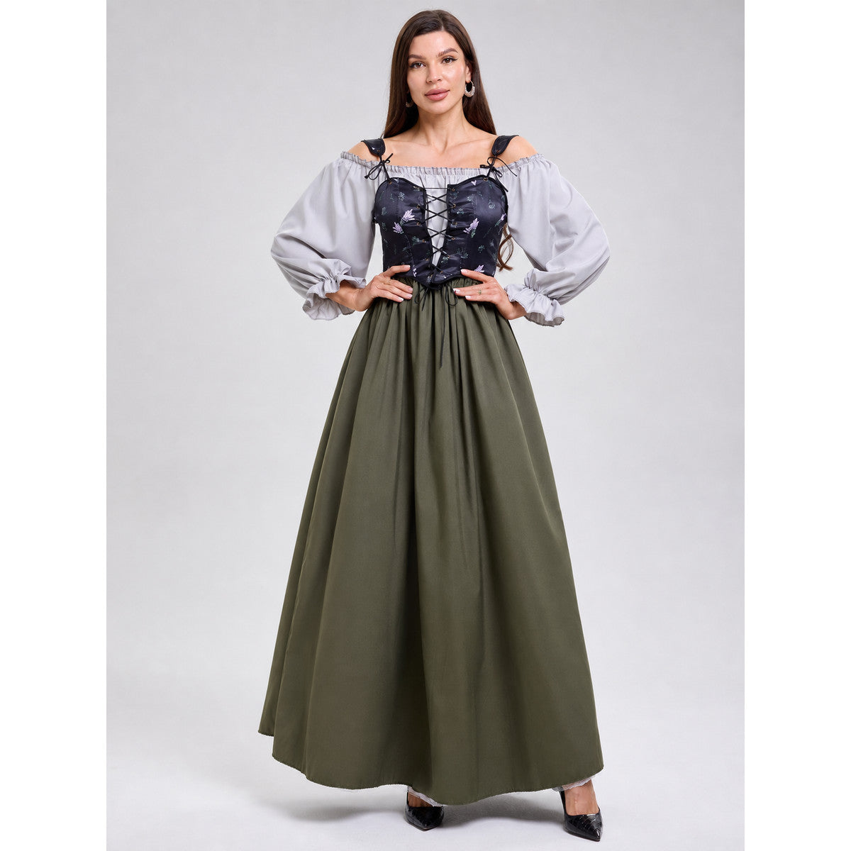 Historical Costume Dress with Corset Top