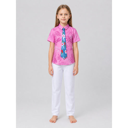 Children's Stage Costume: Shirt, Pants, and Tie on-model view