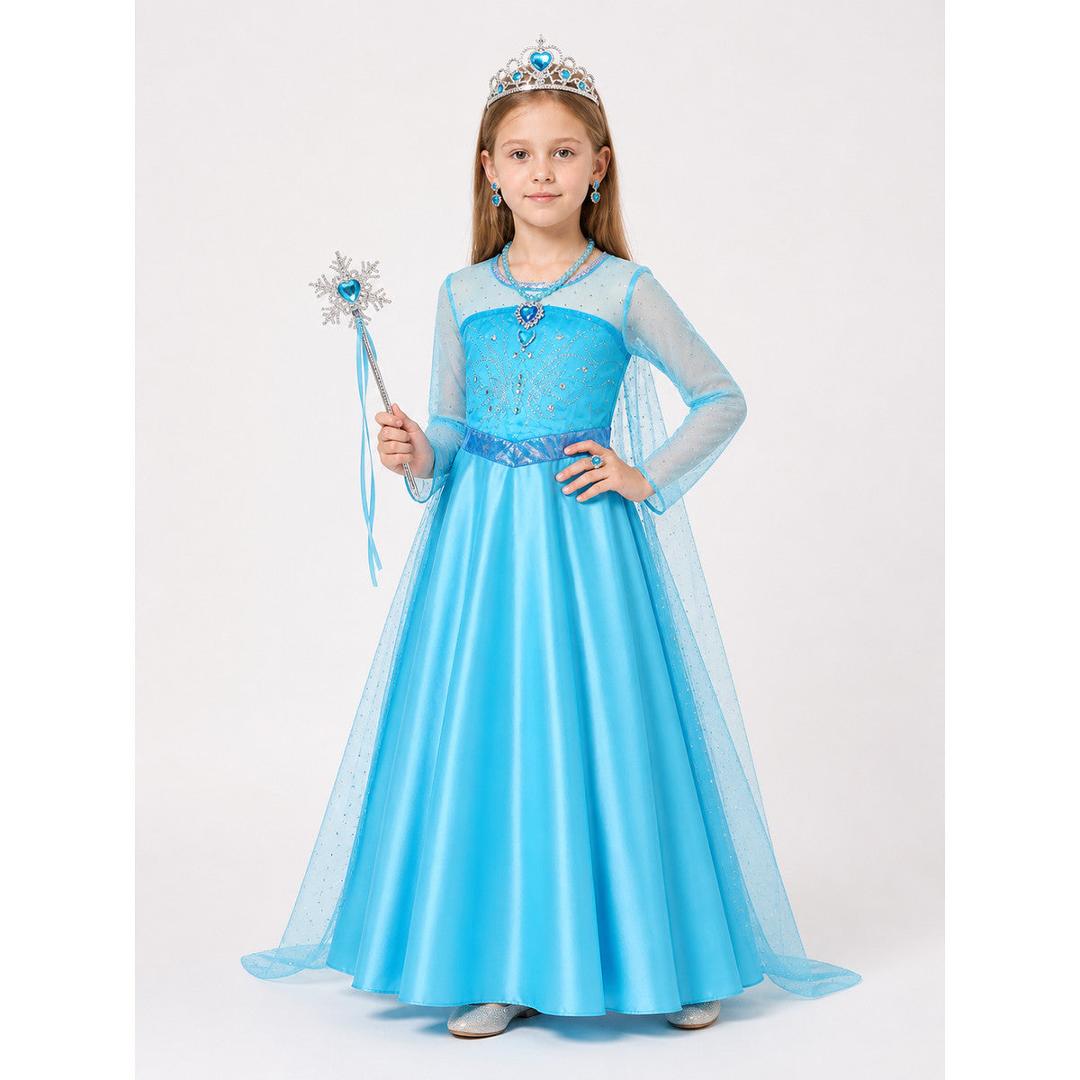 Blue Princess Costume for Halloween and Cosplay main product view