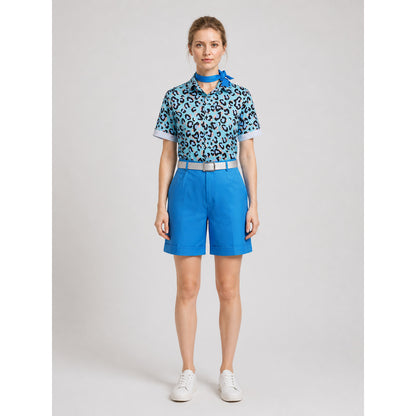 Cosplay Costume: Shirt, Shorts, Belt, and Scarf on-model view
