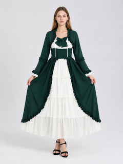 Carnival Dress with White Insert in a Historical Style