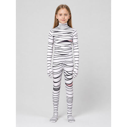 Hooded Mummy Jumpsuit with Long Sleeves on-model view