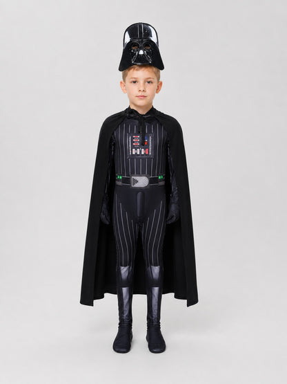 Darth Vader Costume with Cape and Mask on-model view