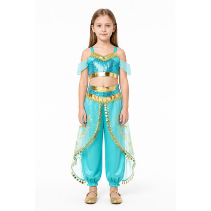 Jasmine Children's Carnival Costume with Sequins main product view