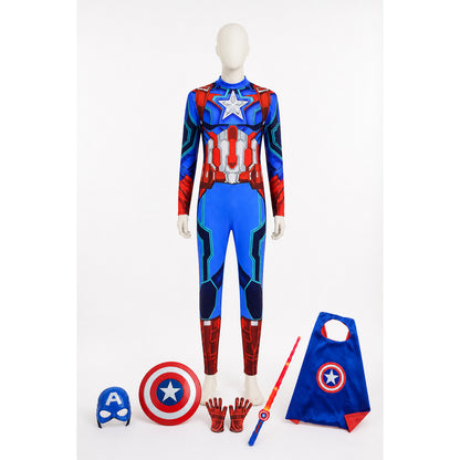 Captain America Children's Costume with Cape and Shield main product view