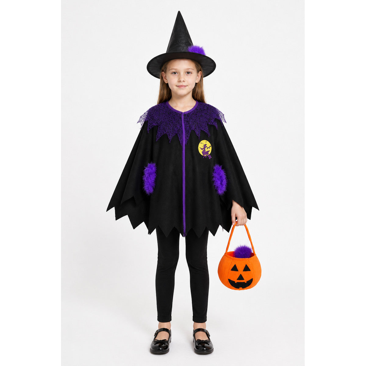 Masquerade Costume with Cape, Hat, and Bag main product view