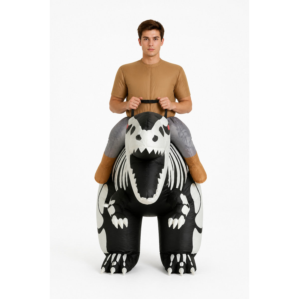 Black-and-White Skeleton Dinosaur Costume main product view