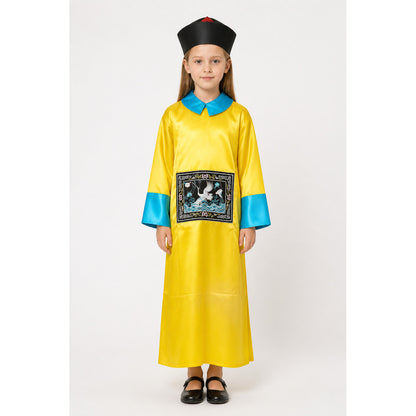 Zombie Costume with Yellow Robe and Skeleton Mask main product view
