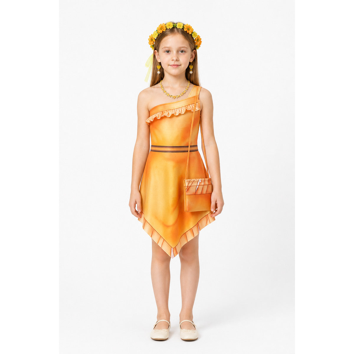 Pocahontas Costume with an Asymmetrical Hem main product view